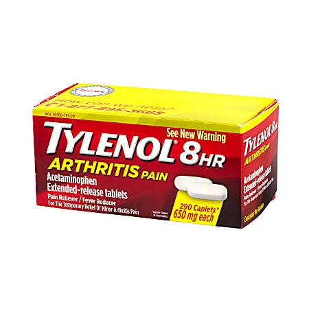 Tylenol 8-Hour Arthritis Pain Extended-Release Tablets, 650 mg, Pack Of 290