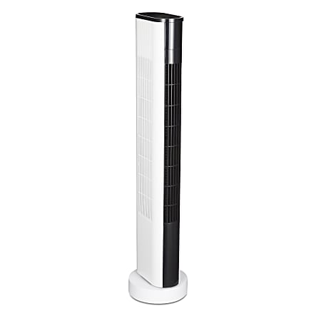 Crane Ultra-Slim Digital Tower Fan, 38"H x 9 11/16"W x 9 15/16"D, White