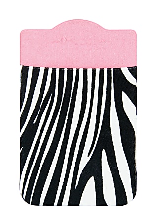 MiPocket Fabric Pocket for cell phones-Zebra