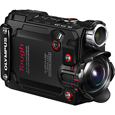 Olympus Tough Digital Camcorder - 1.5" LCD Screen - BSI CMOS - 4K - Black - 16:9 - H.264, MOV - Electronic (IS) - HDMI - USB - microSD, microSDHC, microSDXC - GPS - Memory Card - Tripod Mount
