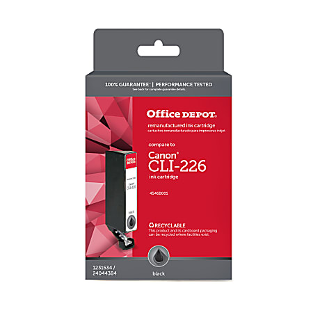 Office Depot® Brand Remanufactured Black Ink Cartridge Replacement For Canon® CLI-226, ODCLI226B