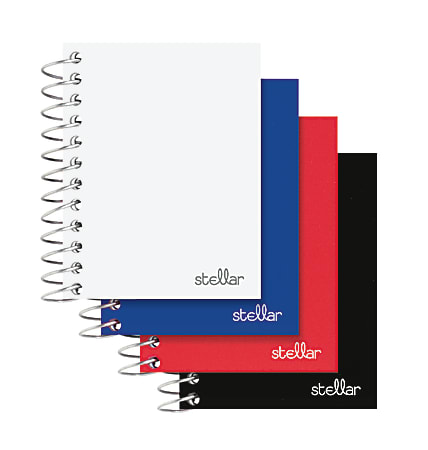 Office Depot® Brand Mini Stellar Poly Notebook, 2 1/2" x 4", College Ruled, 150 Sheets, Assorted Colors (No Color Choice)