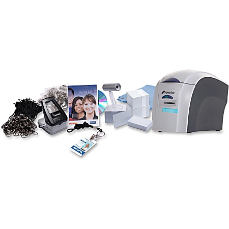 Pronto RX36490001K1 Dye Sublimation/Thermal Transfer Color Printer & ID Badge Kit