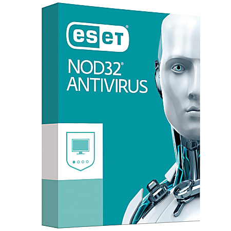 ESET NOD32® Antivirus Software, For 3 Users, 1-Year Subscription, Traditional Disc