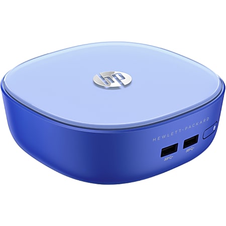 HP Stream Mini 200-000 Desktop Computer - Intel Celeron 2957U 1.40 GHz - 2 GB DDR3L SDRAM - 32 GB SSD - Windows 8.1 with Bing 64-bit - Mini-tower - Blue