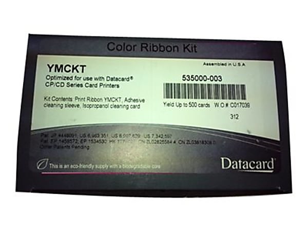 SICURIX® SRX534000003 (Datacard® 534000003) Remanufactured YMCKT Printer Ribbon Cartridge