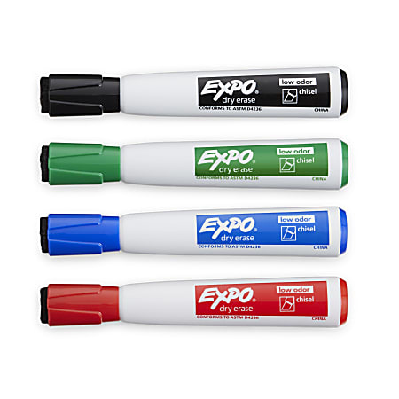 EXPO Neon Dry Erase Markers Assorted Pack Of 5 - Office Depot