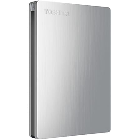 Toshiba Canvio Slim HDTD210XS3E1 1 TB External Hard Drive - Portable