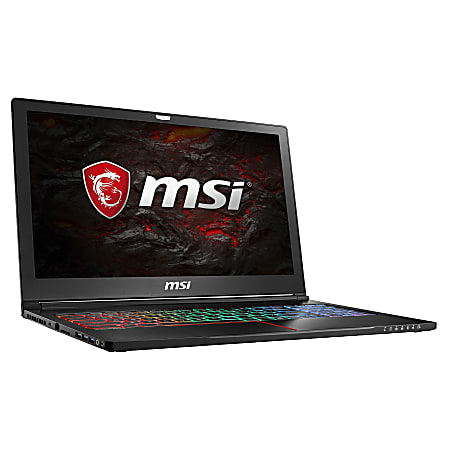 MSI® GS63VR Stealth Pro VR Ready Laptop With Backpack Included, 15.6" Screen, Intel® Core™ i7, 16GB Memory, 2TB Hard Drive/512GB Solid State Drive, Windows® 10