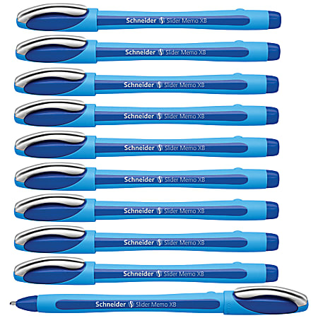 Schneider Slider Memo XB Ballpoint Pens Box Of 10 Extra Broad