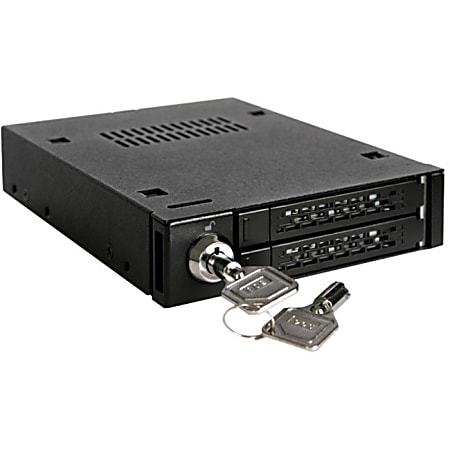 Icy Dock MB992SK-B Drive Bay Adapter Internal - Matte Black - 2 x Total Bay - 2 x 2.5" Bay