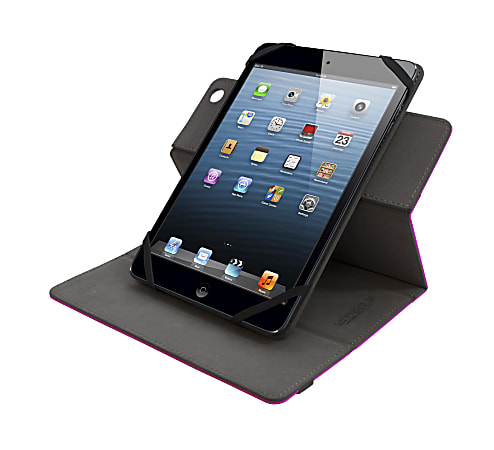 Lifeworks Universal Swivel Case For 7 - 8" Tablets, LW-T2010P, 8.75"H x 6.40"W x 0.65"D, Pink