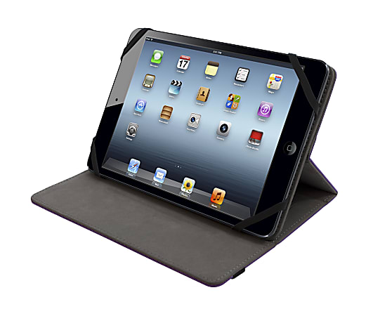 Lifeworks Universal Swivel Case For 7 - 8" Tablets, LW-T2010U, 8.75"H x 6.40"W x 0.65"D, Purple