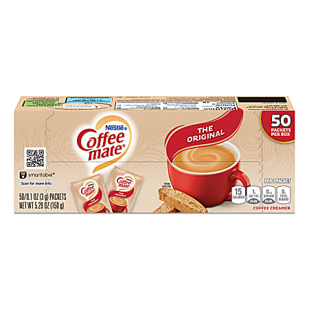 Nestle® Coffee-mate® Powdered Creamer Singles, Original, 0.1 Oz, Box Of 50