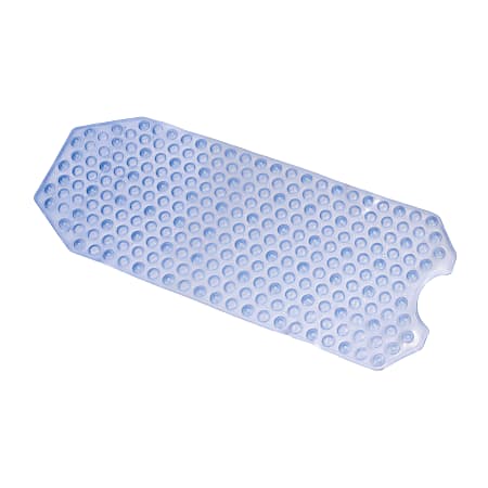 DMI® Extra-Long Nonslip Suction Cup Bath And Shower Mat, 16"H x 40"W x 1"D, Blue