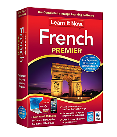 Learn It Now™ French Premier, For PC/Mac®, Disc