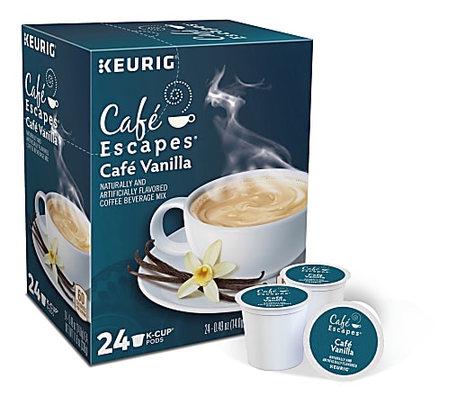 Cafe Escapes™ Single-Serve Coffee K-Cup® Pods, Cafe Vanilla,
