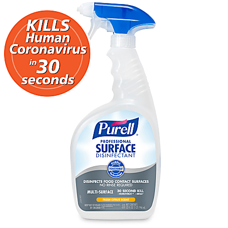 Purell Professional Surface Disinfectant Citrus Scent 32 Oz Bottle