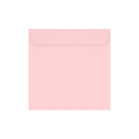 LUX Square Envelopes, 7 1/2" x 7 1/2", Peel & Press Closure, Candy Pink, Pack Of 1,000
