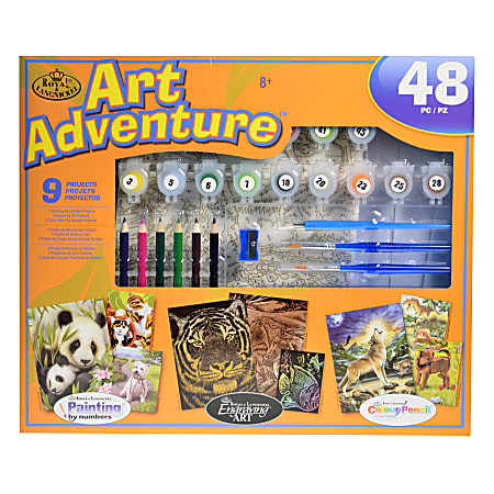 Royal & Langnickel Art Adventure Super Value Set, Orange 104 Set