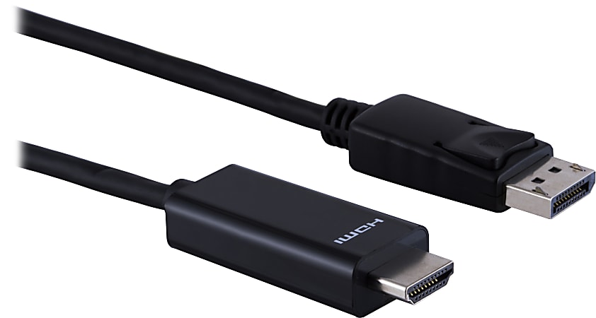 Ativa® DisplayPort to HDMI Cable, 6', Black, 36546