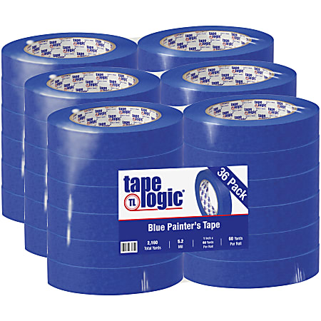 Tape Logic® 3000 Painter's Tape, 3" Core, 1" x 180', Blue, Case Of 36