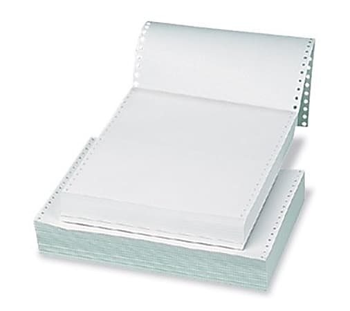 OfficeMax 2-Part Carbonless Continuous Computer Form Paper, 5 1/2" x 9 1/2", 15 Lb, White, 3,200 Sheets