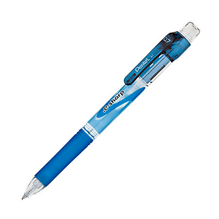Pentel® e-Sharp™ Mechanical Pencil, 0.7mm, #2 Lead, 72% Recycled, Blue Barrel, Pack Of 12 Pentel® e-Sharp™ Mechanical Pencil, 0.7mm, #2 Lead, 72% Recycled, Blue Barrel, Pack Of 12
