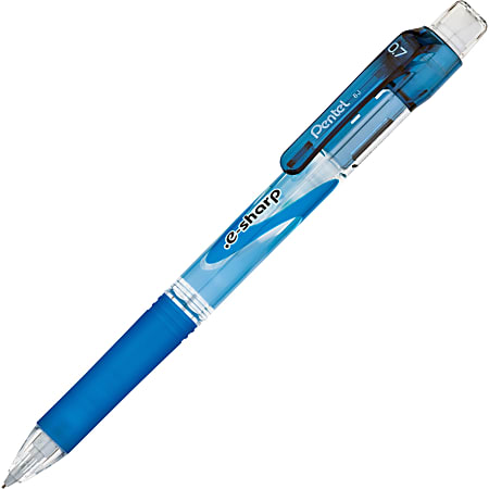 Pentel® e-Sharp™ Mechanical Pencil, 0.7mm, #2 Lead, 72% Recycled, Blue  Barrel, Pack Of 12
