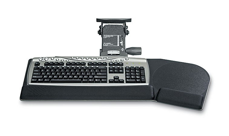 Kelly California Keyboard Tray With Mouse Area Black - Office Depot