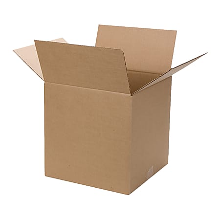OfficeMax® Corrugated Shipping/Moving Boxes, 14"H x 14"W x 14"D, Tan, Pack Of 25