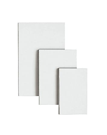 OfficeMax Scratch Pads, 3" x 5", Unruled, 200 Pages (100 Sheets), White, Carton Of 180