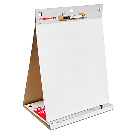 Office Depot® Brand 30% Recycled Bleed-Resistant Easel Pads, 20" x 23", 25 Sheets, White