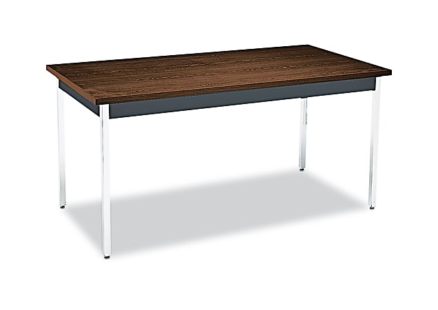 HON® Utility Table, Rectangle, 29"H x 72"W x 36"D, Columbian Walnut