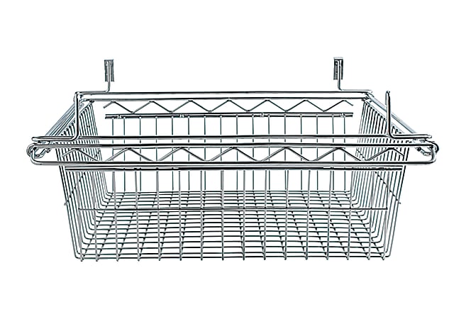 Alera Wire Shelving Solutions Sliding Wire Basket, 18"W x 24"D x 8"H