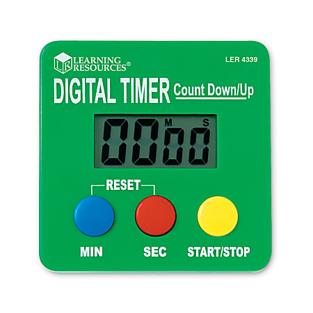 Learning Resources Digital Timer Countdown/Up, 2 3/4" x