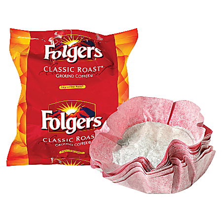 Folgers Classic Roast Coffee Filter Packs, 0.9 Oz, Box Of 160 Packs