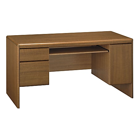 Bush Business Furniture Northfield Credenza Desk, 62"W, Dakota Oak, Standard Delivery