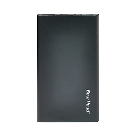 Gear Head™ Ultra Slim Mobile Power Bank, Black