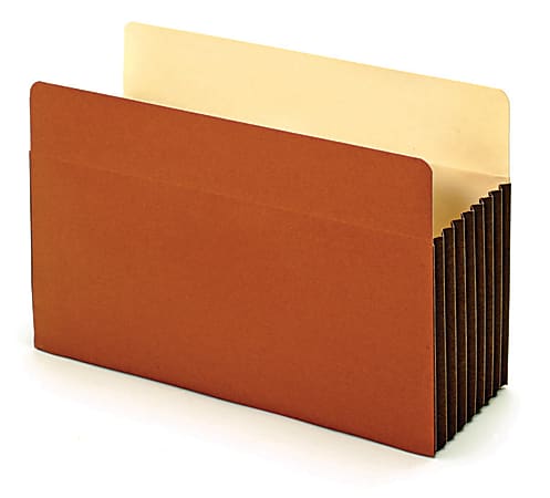 Office Depot® Brand File Pockets With Tyvek® Gussets, 7" Expansion, Legal Size, Brown, Box Of 5 File Pockets