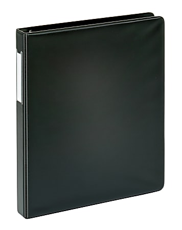 Office Depot® Brand Durable 3-Ring Binder, 1" D-Rings, 100% Recycled, Black