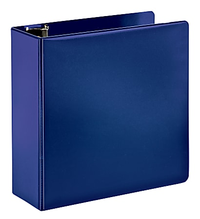 Office Depot® Brand Durable 3-Ring Binder, 4" D-Rings, 65% Recycled, Blue