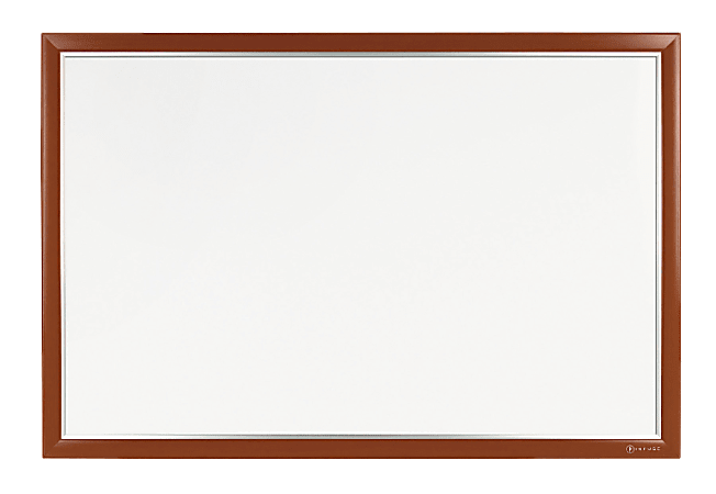 INFUSE Magnetic Dry-Erase Whiteboard, 96" x 48", 100% Recycled, Aluminum Frame With Mahogany Finish