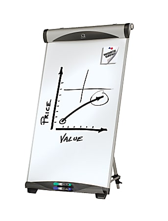 Quartet® Euro Magnetic Dry Erase Easel, 27" x 39"