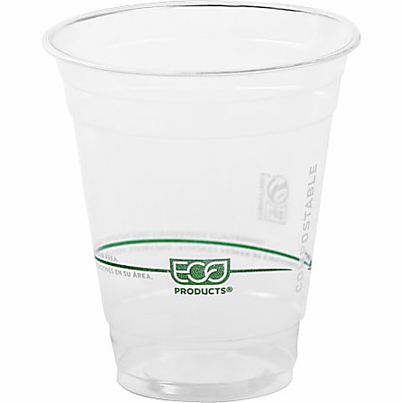 Eco-Products® GreenStripe® PLA Compostable Cold Cups, 12 Oz, Carton Of 1000