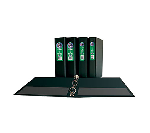 Aurora Elements Ultra Round-Ring Binder, 2" Rings, Black