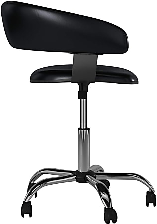 Powell Low Back Faux Leather Gas Lift Desk Chair Black Office Depot