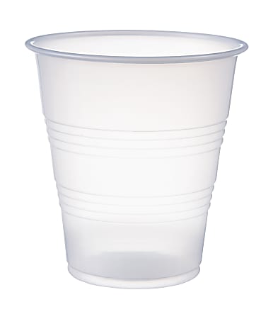 Solo® Galaxy Plastic Cups, 7 Oz, Clear, Case Of 750 Cups