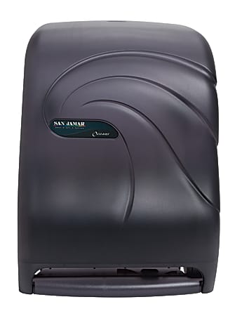 San Jamar® Electronic Touchless Roll-Towel Dispenser, Black Pearl