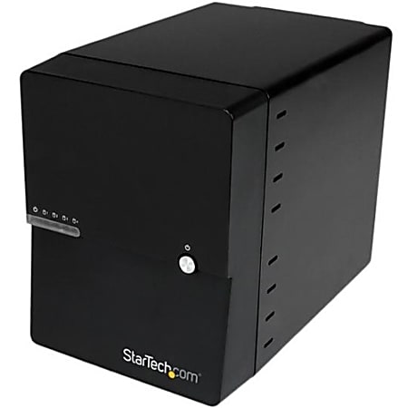StarTech.com USB 3.0 / eSATA 4-Bay 3.5in SATA III Hard Drive Enclosure w/ built-in HDD Fan & UASP - SATA 6Gbps - 4 x HDD Supported - 4 x SSD Supported - 4 x Total Bay - 4 x 3.5" Bay